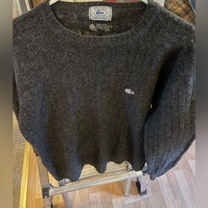 Vintage Izod Lacoste wool sweater size XL. Has hole on left shoulder.
